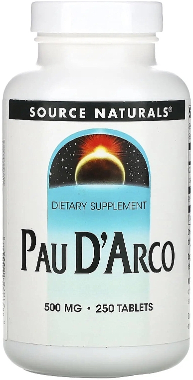 Диетическая добавка "Pau D’Arco", 500 мг - Source Naturals Pau D’Arco — фото N1