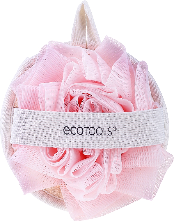 Мочалка для душу двостороння, рожева - EcoTools Dual Cleansing Pad — фото N1