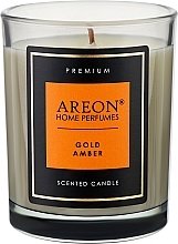 Парфумерія, косметика Ароматична свічка - Areon Home Perfumes Premium Gold Amber Scented Candle