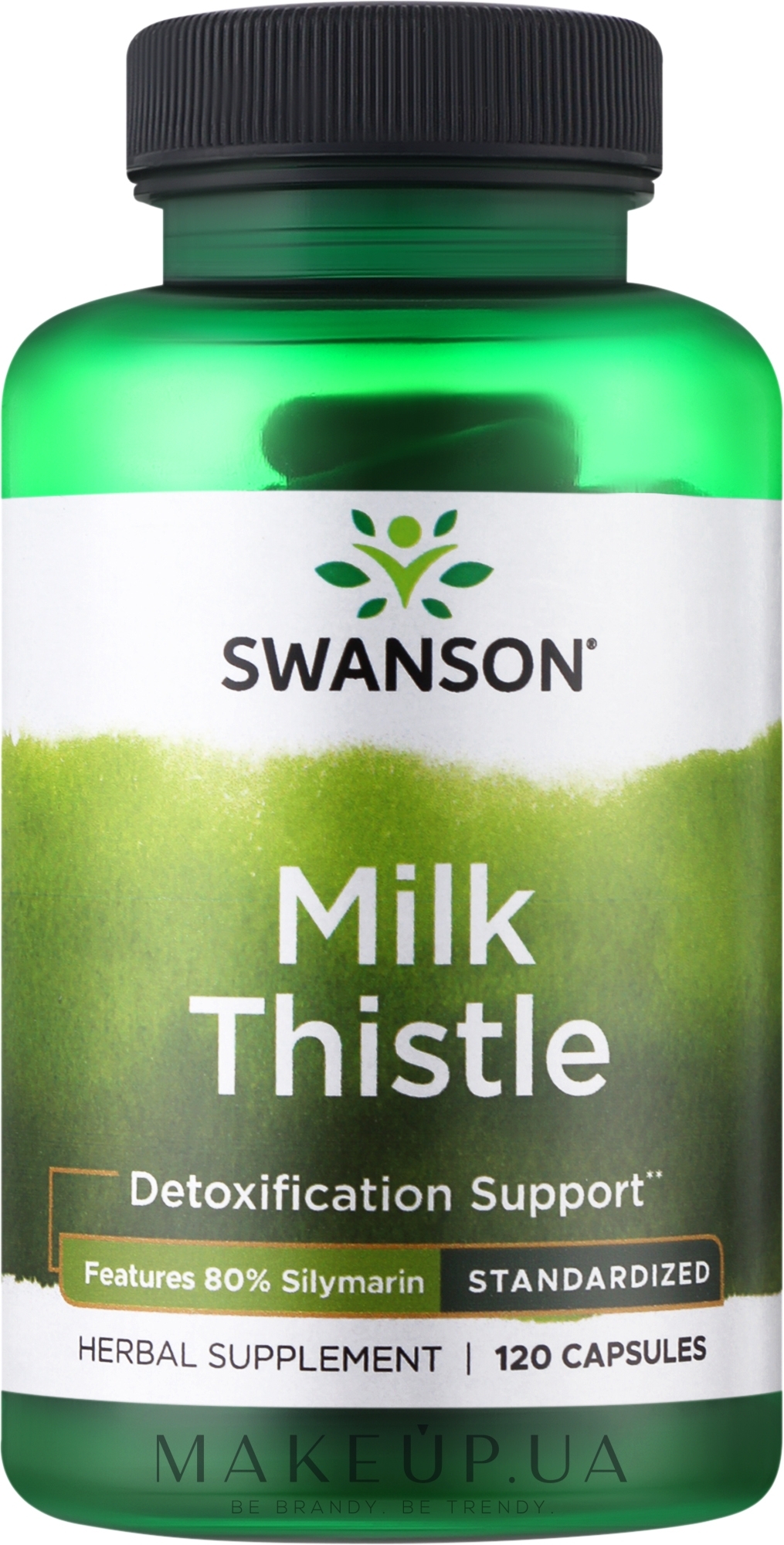 Дієтична добавка "Розторопша плямиста" 250 мг, 120 шт. - Swanson Milk Thistle — фото 120шт
