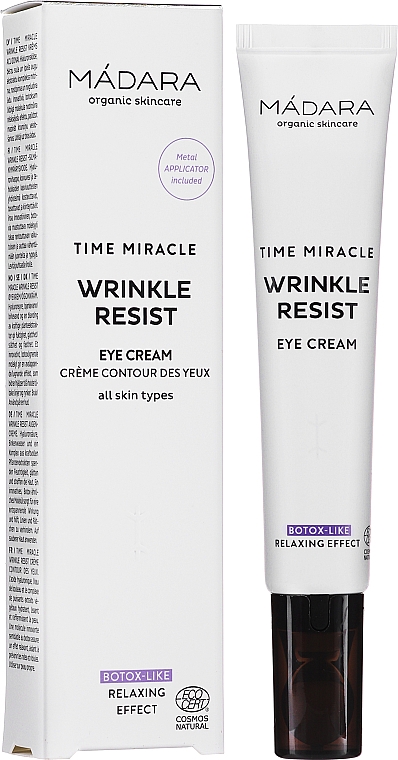 Крем против морщин вокруг глаз - Madara Cosmetics Time Miracle Wrinkle Resist Eye Cream — фото N1