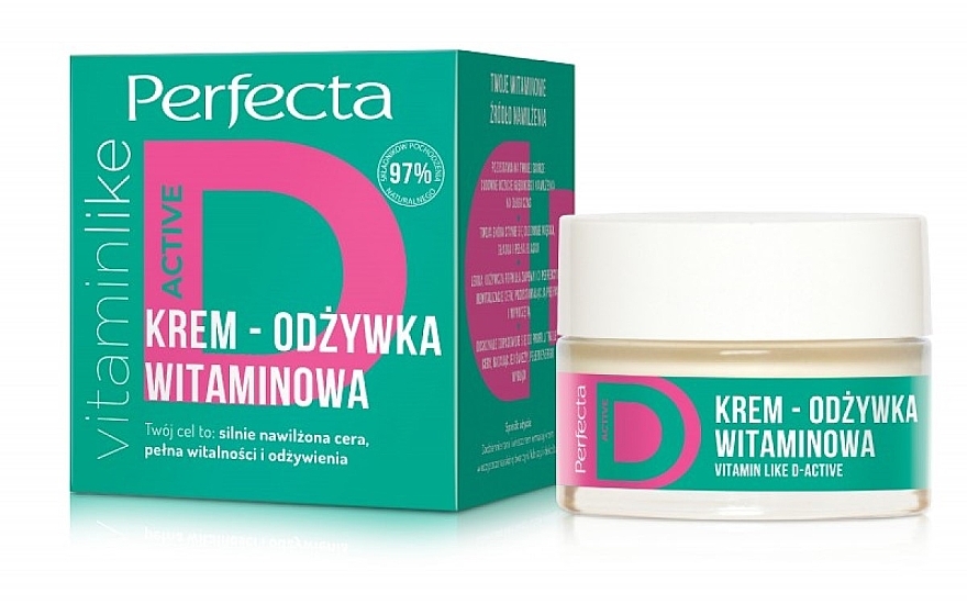 Крем для обличчя з вітаміном D - Perfecta Vitamin Like Cream D-Active — фото N1