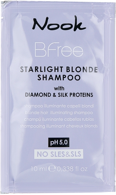 Шампунь для сияния светлых волос - Nook Bfree Starlight Blonde Shampoo (пробник)