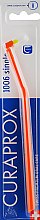 Парфумерія, косметика Монопучкова зубна щітка "Single CS 1006", помаранчево-салатова - Curaprox
