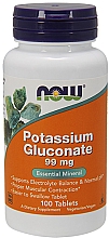 Глюконат калия, 99 мг - Now Foods Potassium Gluconate — фото N2