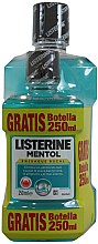 Парфумерія, косметика Набір - Listerine Mentol (mouthwash/500ml + mouthwash/250ml)