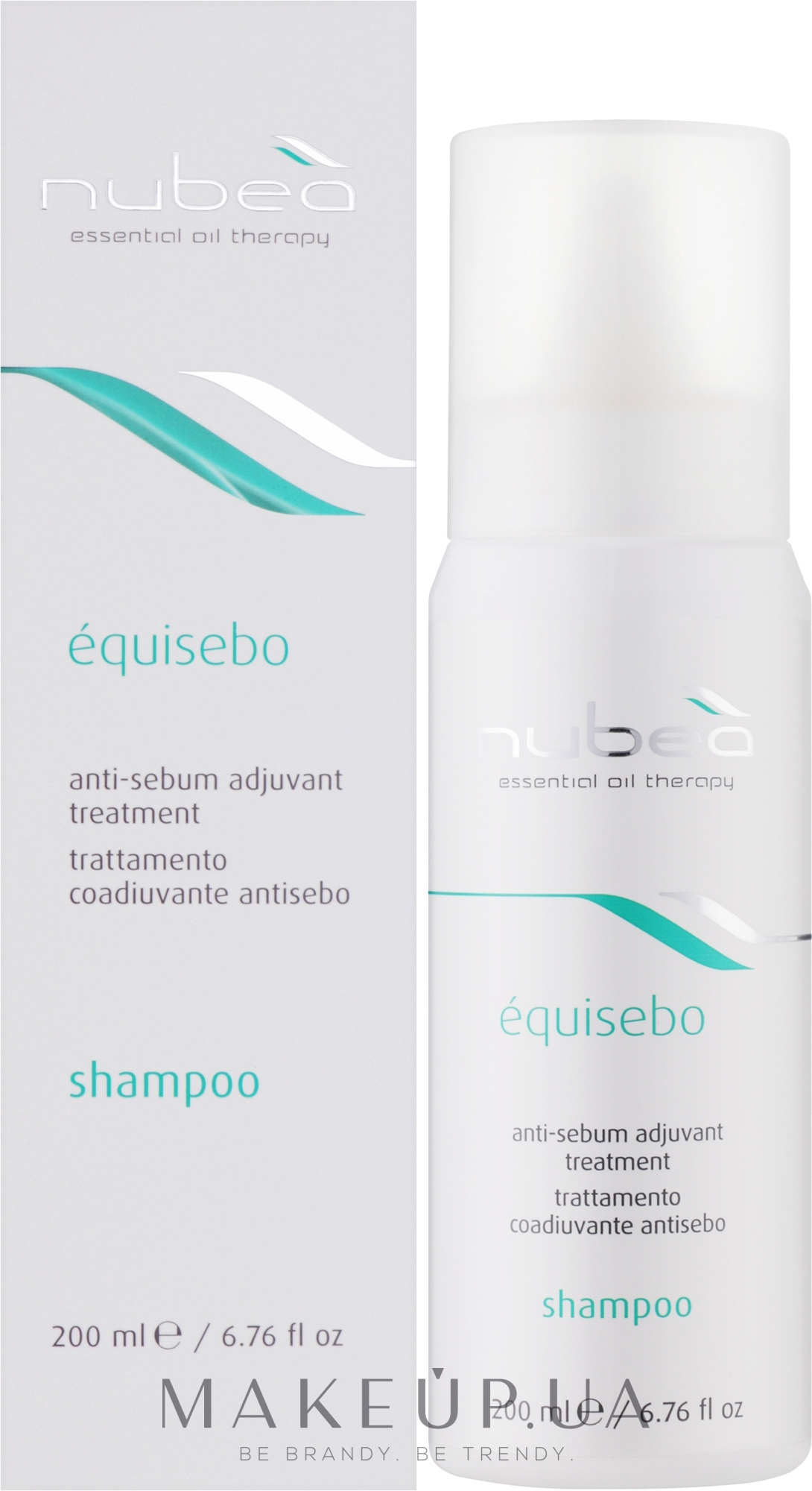 Себорегулюючий шампунь для волосся - Nubea Equisebo Anti-Sebum Adjuvant Shampoo — фото 200ml