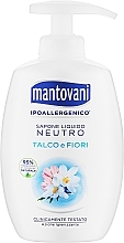 Жидкое мыло "Тальк и белые цветы" - Mantovani Talco E Fiori Bianchi Liquid Soap — фото N1