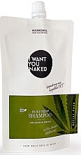 Парфумерія, косметика Шампунь для волосся "Straight & Strong" - I Want You Naked Holy Hemp Shampoo (Refill)