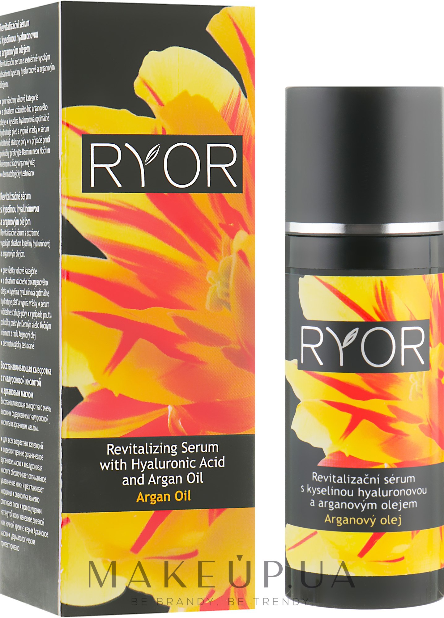 Восстанавливающая сыворотка с гиалуроновой кислотой и аргановым маслом - Ryor Revitalizing Serum With Hyaluronic Acid And Argan Oil — фото 50ml