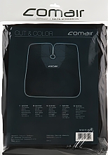 Парикмахерская накидка Cut & Color, 145х160 см, черная - Comair — фото N1