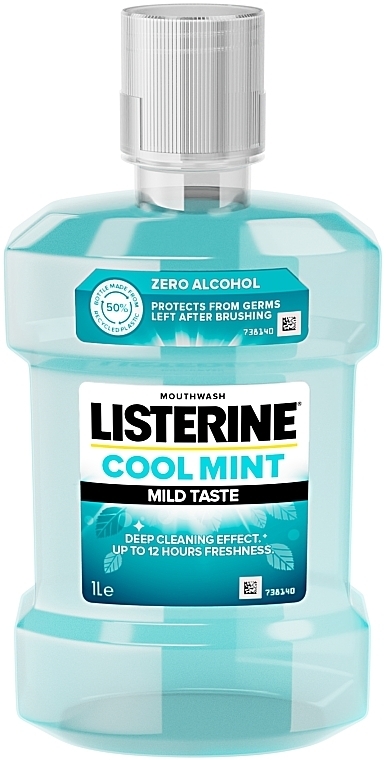 Ополаскиватель для полости рта "Свежая мята", мягкий вкус - Listerine Cool Mint Mild Taste Zero Alcohol — фото N5