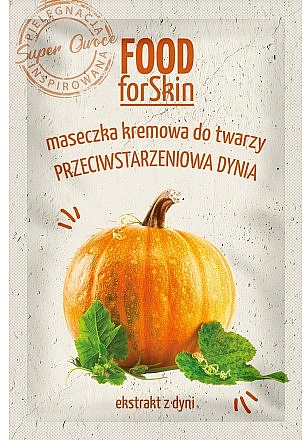 Антивозрастная маска для лица с экстрактом тыквы - Marion Food for Skin Cream Mask Anti-age Pumpkin