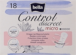 Духи, Парфюмерия, косметика Урологические прокладки для женщин, 18 шт. - Bella Control Discreet Micro Bladder Control Pads
