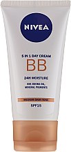 BB-крем - NIVEA 5in1 BB Day Cream 24H Moisture SPF 15 — фото N1