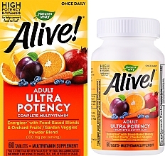 Мультивитамины для взрослых - Nature’s Way Alive! Adult Ultra Potency Complete Multivitamin — фото N2