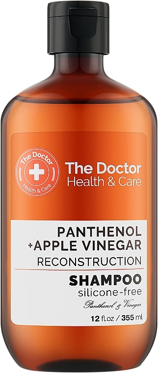 Шампунь "Реконструкция" - The Doctor Health & Care Panthenol + Apple Vinegar Reconstruction Shampoo