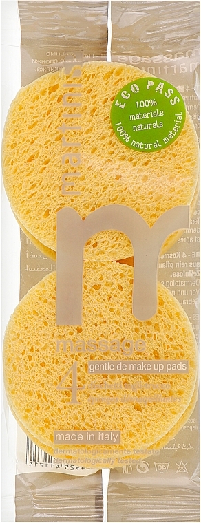 Спонж целюлозний для вмивання, 4 шт - Martini Spa Makeup 4 Cellulose Pads — фото N1