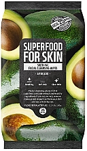 Очищающие салфетки для лица "Авокадо" - Superfood For Skin Facial Cleansing Wipes — фото N1