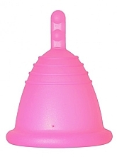 Менструальная чаша с ножкой, размер XL, фуксия - MeLuna Sport Shorty Menstrual Cup Stem — фото N1