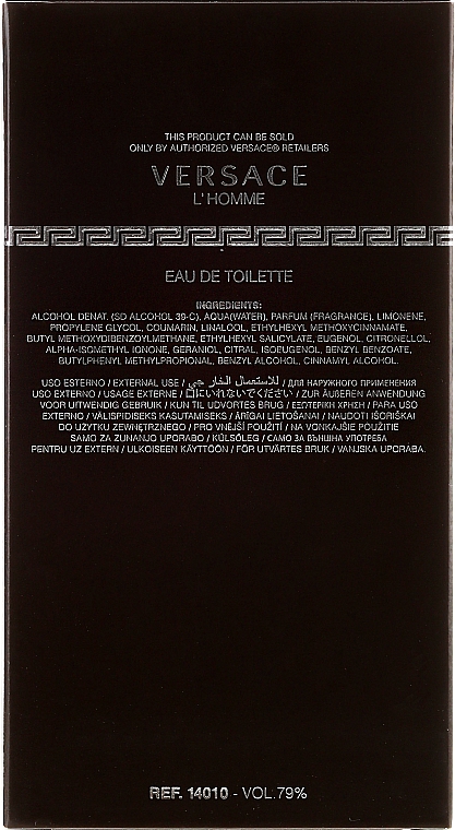 Versace L'Homme - Туалетная вода — фото N3