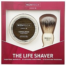 Духи, Парфюмерия, косметика Набор - Men Rock The Life Shaver Sandalwood Kit (brush/1pcs + sh/cr/100ml)