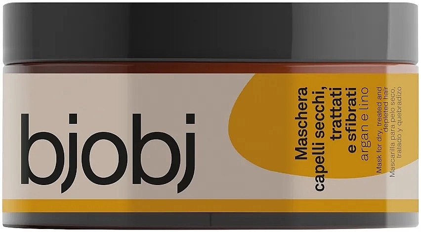 Маска для сухих и ломких волос - Bjobj Argan & Linseed Oil Hair Mask — фото N1