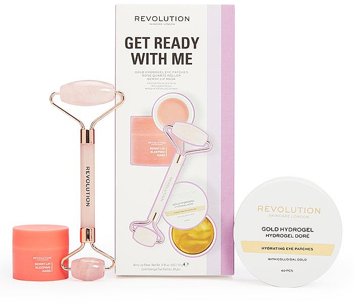 Набор - Revolution Skincare Get Ready With Me Pack (roller/1pcs + patch/60pcs + mask/10g) — фото N1