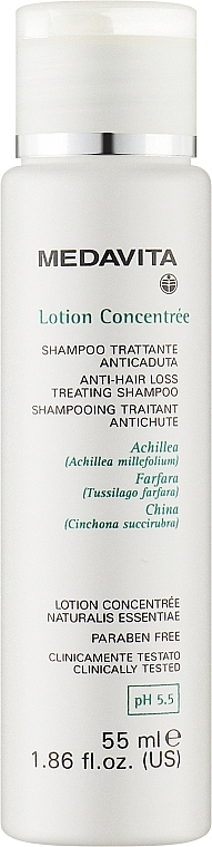 Укрепляющий шампунь против выпадения волос - Medavita Lotion Concentree Anti-Hair Loss Shampoo — фото N1