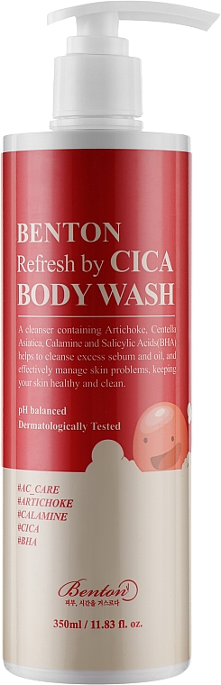 Гель для душу - Benton Refresh by CICA Body Wash — фото N1