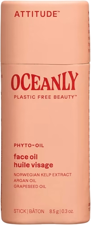 Суха живильна олія-олівець для обличчя з аргановою олією - Attitude Oceanly Phyto-Oil Face Oil — фото N1