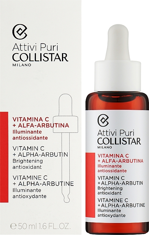Сыворотка для лица с витамином С и альфа-арбутином - Collistar Pure Actives Vitamin C+Alpha-Arbutin — фото N2