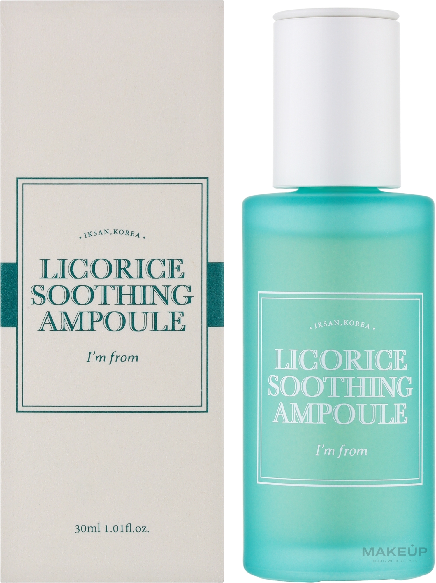 Успокаивающая ампула с экстрактом солодки - I'm From Licorice Soothing Ampoule — фото 30ml