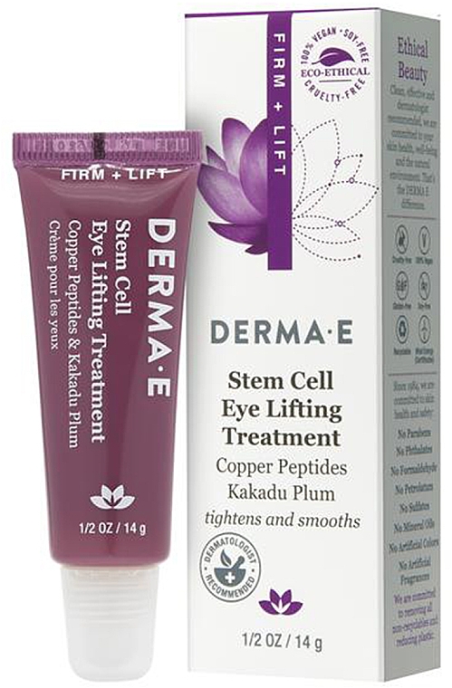 Ліфтинг для шкіри навколо очей з ДМАЕ для пружності шкіри - Derma E Firming DMAE Eye Lift — фото N1