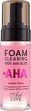 Пінка для очищення шкіри обличчя з фруктовими АНА кислотами - Art Line Foam Cleaning Fruit AHA Acids — фото N1