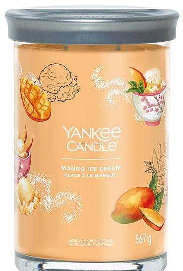 Ароматична свічка у склянці "Mango Ice Cream", 2 ґноти - Yankee Candle Singnature — фото N1