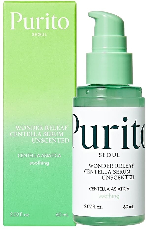 Успокаивающая сыворотка с центеллой без эфирных масел - Purito Seoul Wonder Releaf Centella Serum Unscented — фото N4