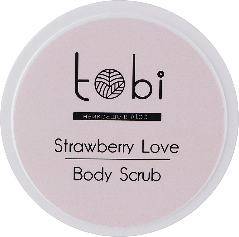 Скраб для тела с гималайской солью и косточками клубники "Strawberry Love" - Tobi Strawberry Love Body Scrub — фото N2