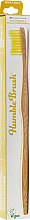 Зубная щетка бамбуковая, мягкая, желтая - The Humble Co. Adult Soft Toothbrush Yellow — фото N1