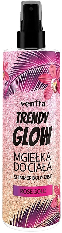 Міст для тіла "Rose Gold" - Venita Trendy Glow Shimmer Body Mist — фото N1