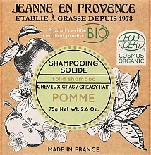 Парфумерія, косметика Твердий шампунь "Яблуко" - Jeanne en Provence BIO Apple Solid Shampoo