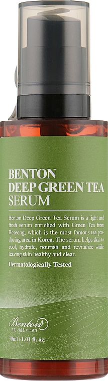 Серум с экстрактом зеленого чая - Benton Deep Green Tea Serum — фото N2