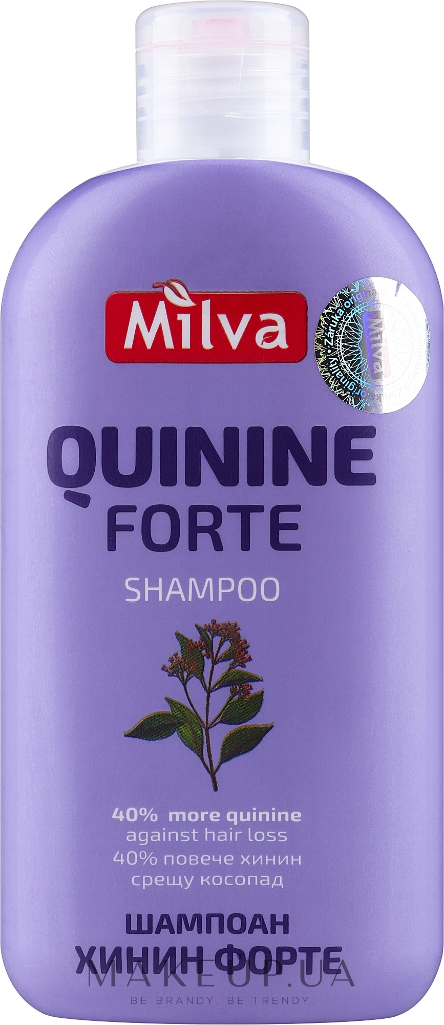 Інтенсивний шампунь проти випадання волосся - Milva Quinine Forte Shampoo — фото 200ml