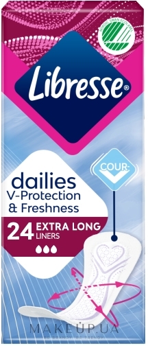 Щоденні прокладки, 24 шт. - Libresse Daily Fresh Extra Long — фото 24шт