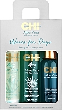 Набор - CHI Aloe Vera Waves For Days Kit (h/gel/147ml + spray/177ml + h/oil/89ml) — фото N1