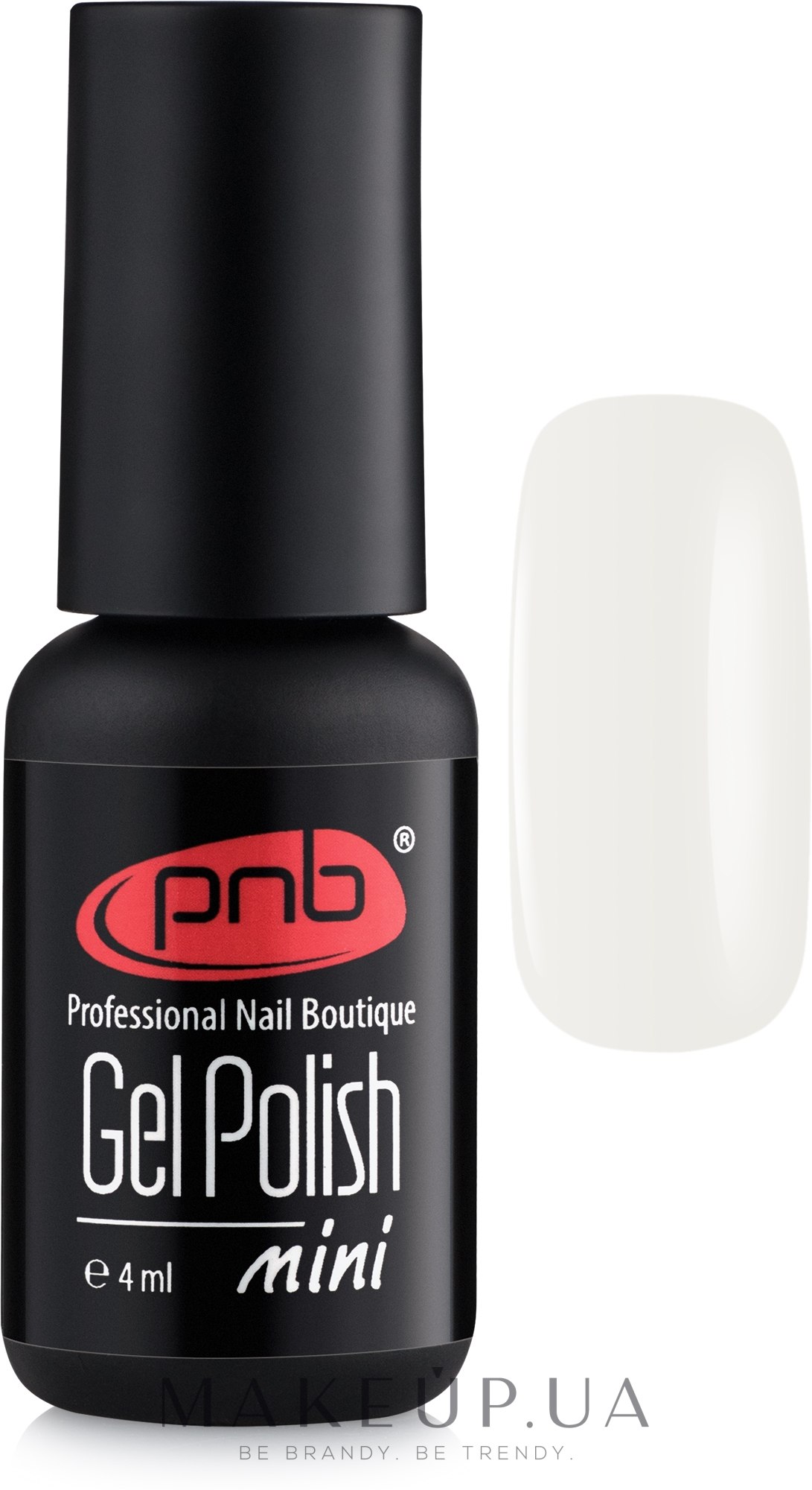 Файбер база з нейлоновими волокнами - PNB Gel Polish Mini — фото Milk White