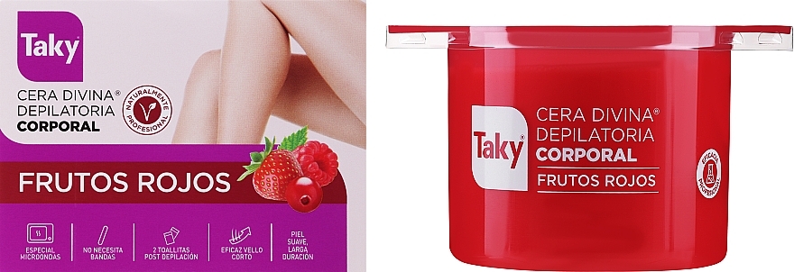 Віск для депіляції тіла з ароматом червоних фруктів - Taky Body Depilatory Wax — фото N2