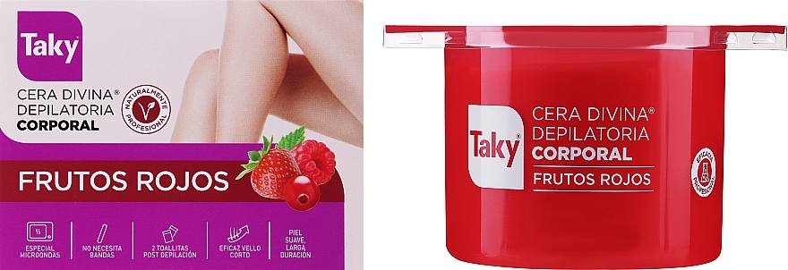 Воск для депиляции тела с ароматом красных фруктов - Taky Body Depilatory Wax — фото N2