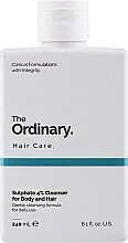 Очищувальний засіб для тіла та волосся - The Ordinary Sulphate 4% Cleanser For Body And Hair — фото N1