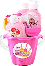 Духи, Парфюмерия, косметика Набор "Копайка-Купайка" - Pink Elephant For Girls (bath/foam/500ml + soap/250ml + toothpaste/50ml + soap/90g + shm/500ml + toys)